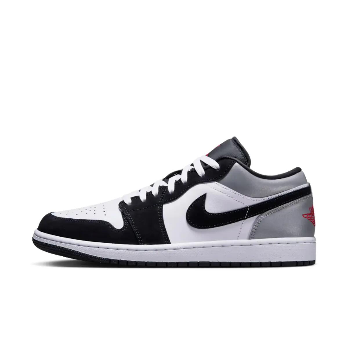 Jordan 1 Low SE White Fire Red Black Matte Silver 3/6