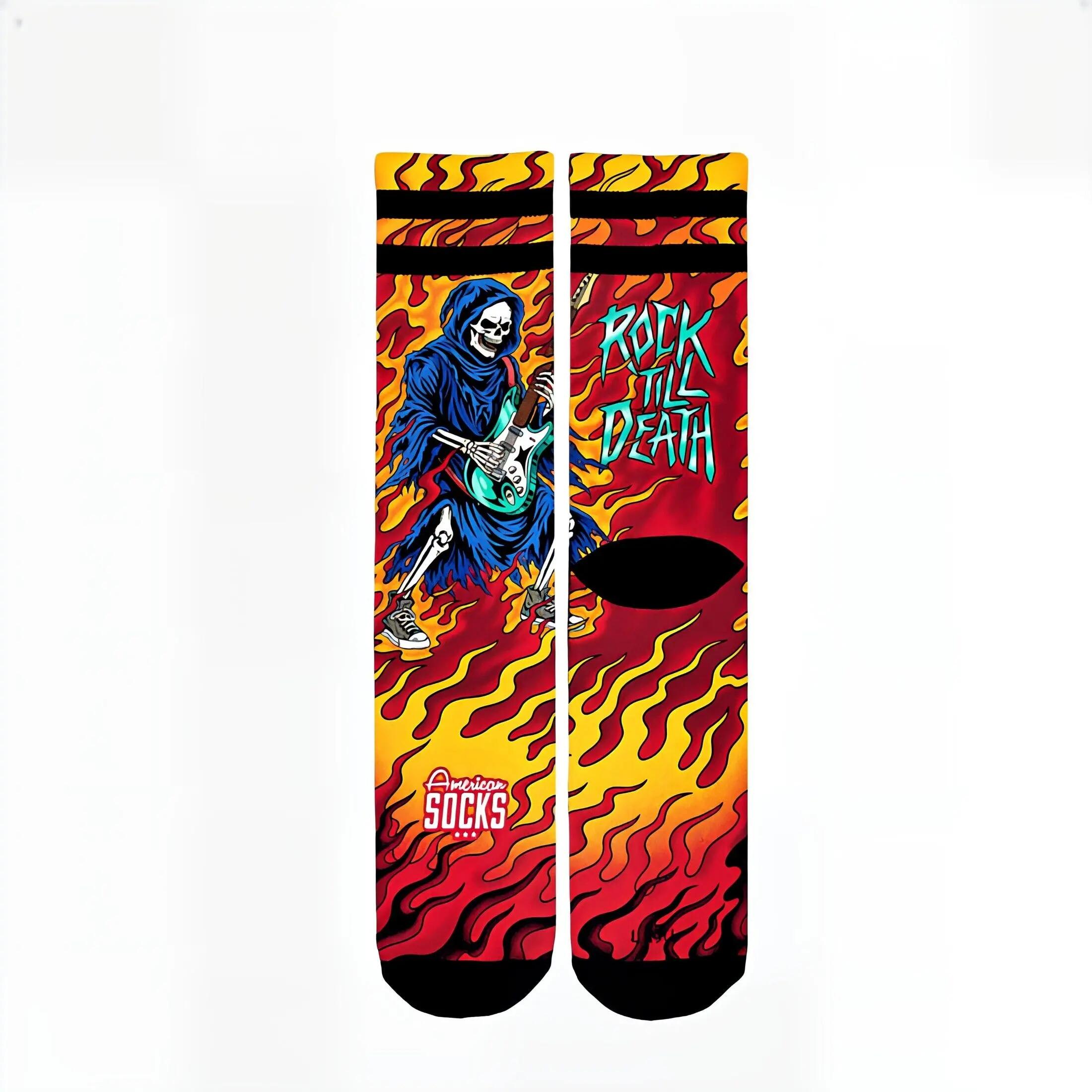 Socken American Socks Rock Till Death Mehrfarbig 4/7