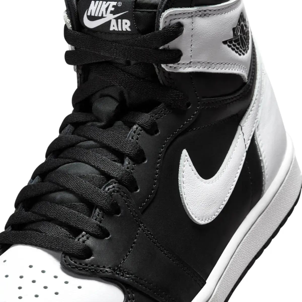 Chaussures Nike Air Jordan 1 Retro High OG Noir/Blanc 6/6