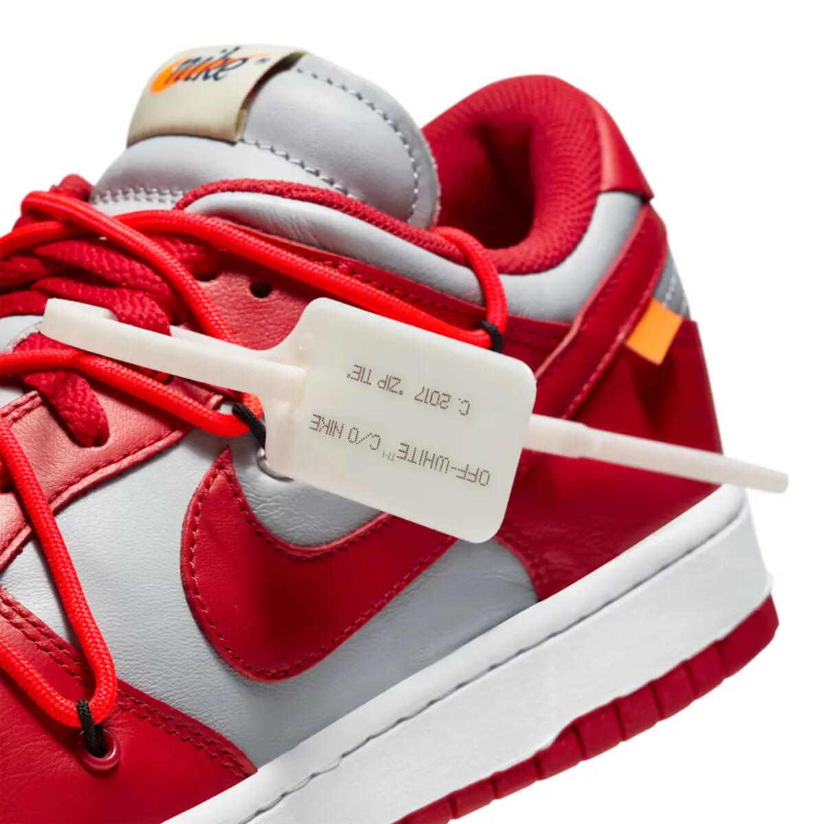 Schuhe Nike Off-White Dunk Low University Red 6/6