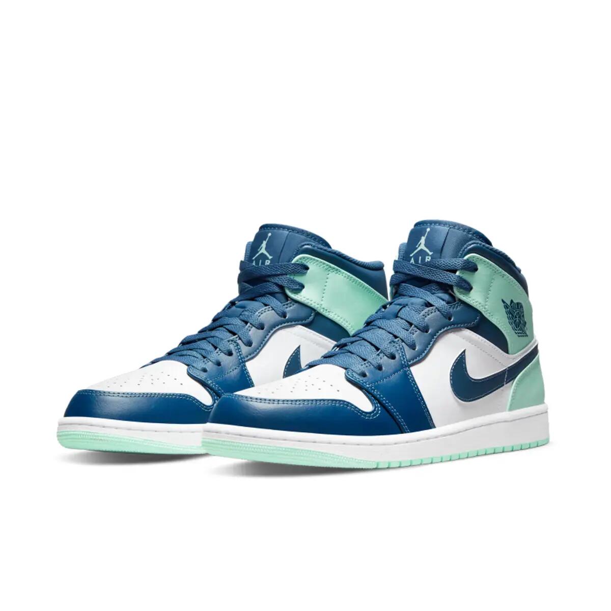 Chaussures Hommes Nike Air Jordan 1 Mid bleu 5/6