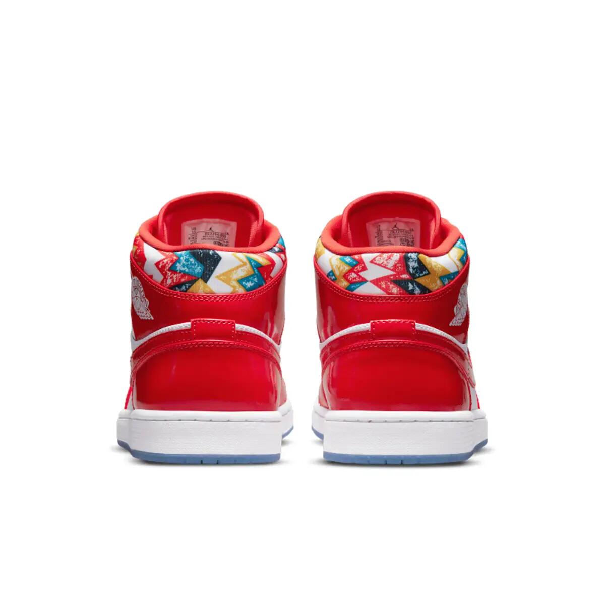 Schoenen Jordan 1 Mid Barcelona Sweater Red Patent 6/6
