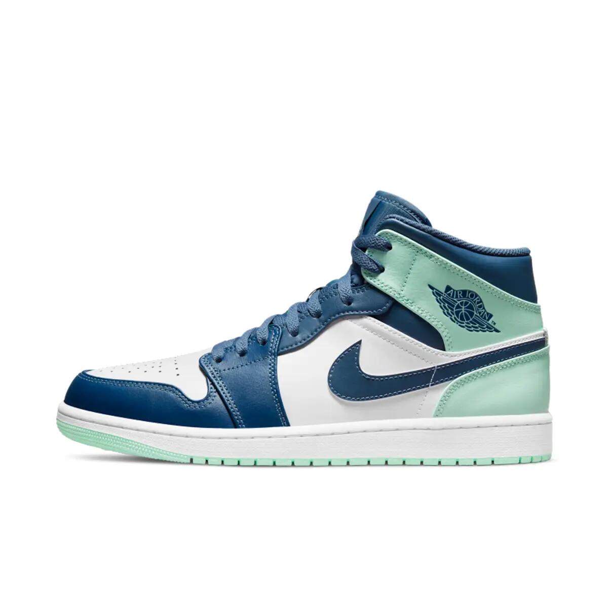 Chaussures Hommes Nike Air Jordan 1 Mid bleu 3/6