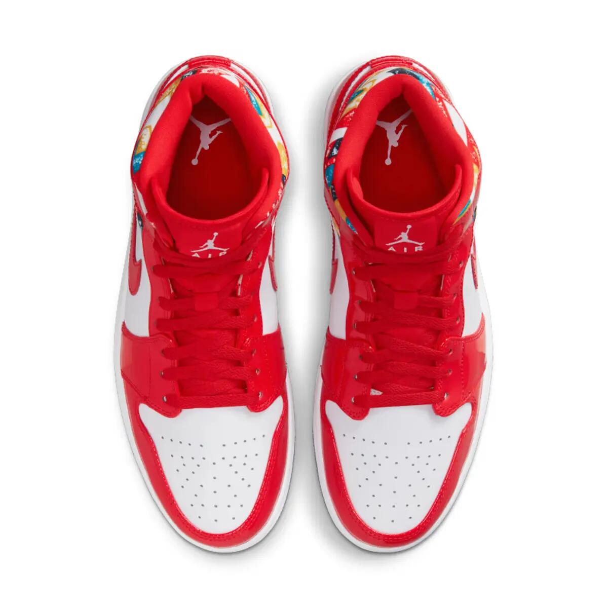 Schoenen Jordan 1 Mid Barcelona Sweater Red Patent 5/6