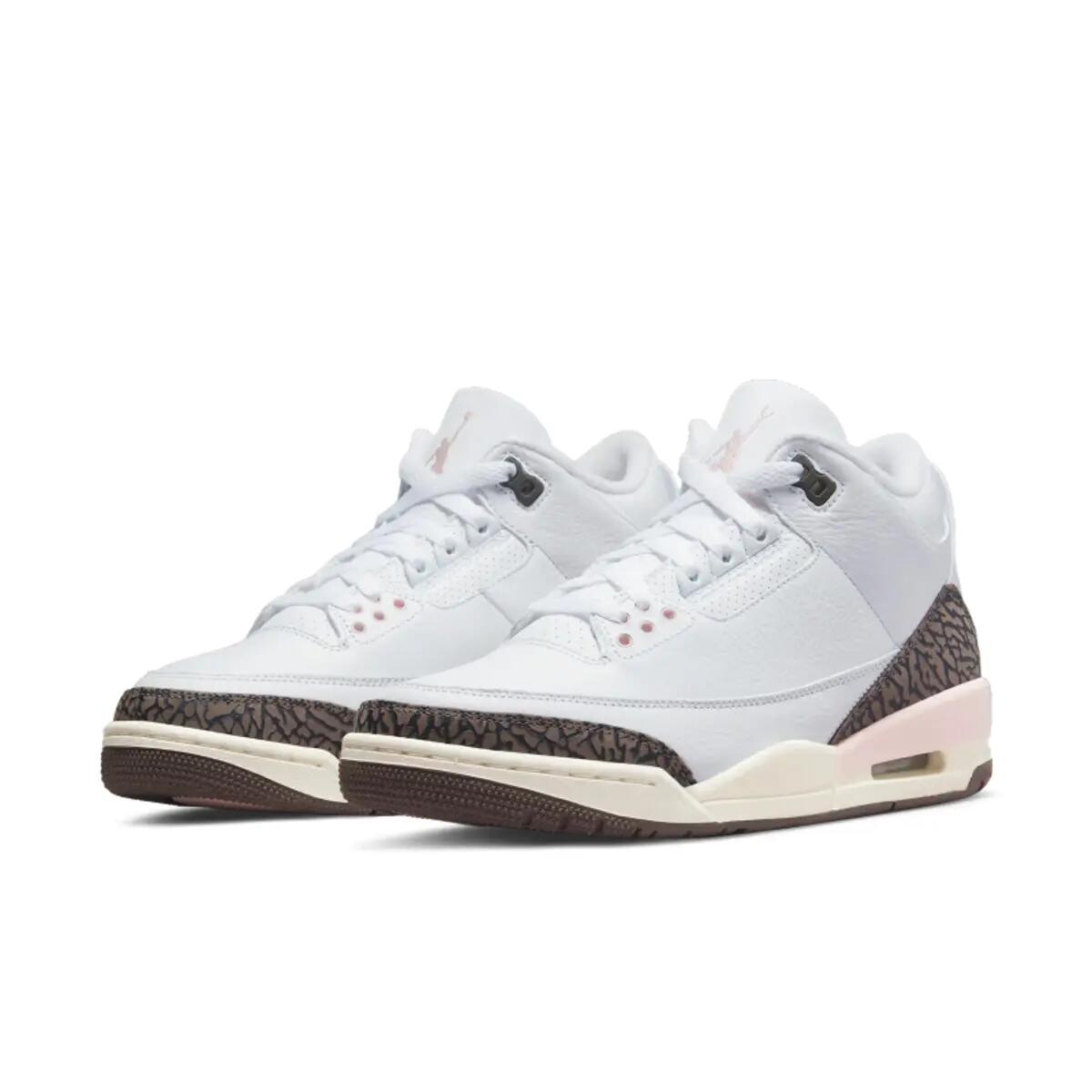 Chaussures - basket - air jordan 3 dark mocha - white/dark mocha 5/6