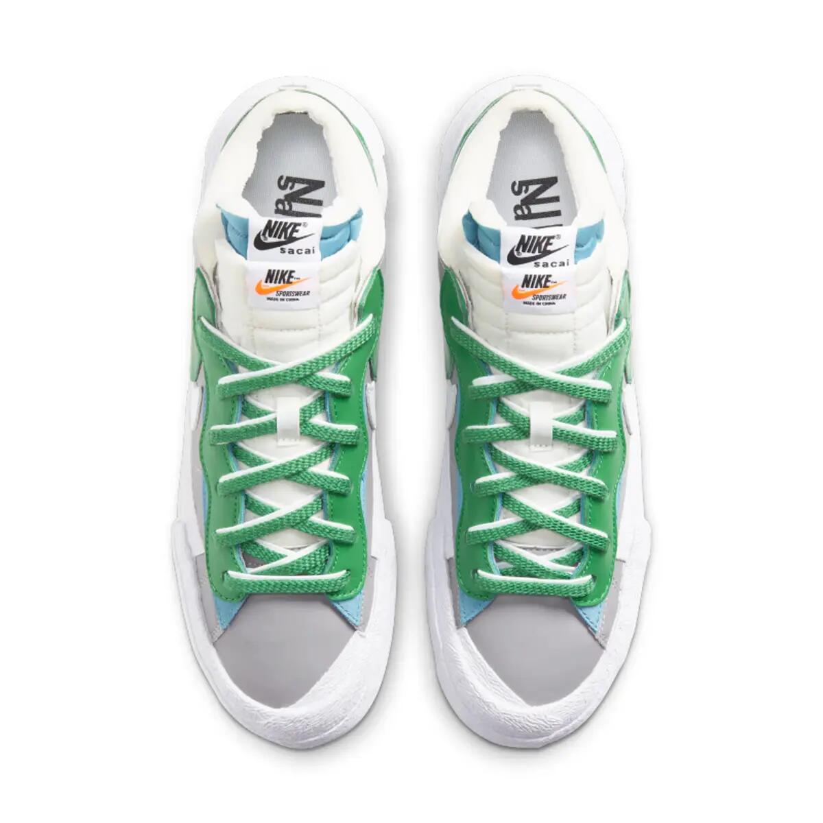 Chaussures  Blazer Low Sacai Medium Grey Classic Green 5/6
