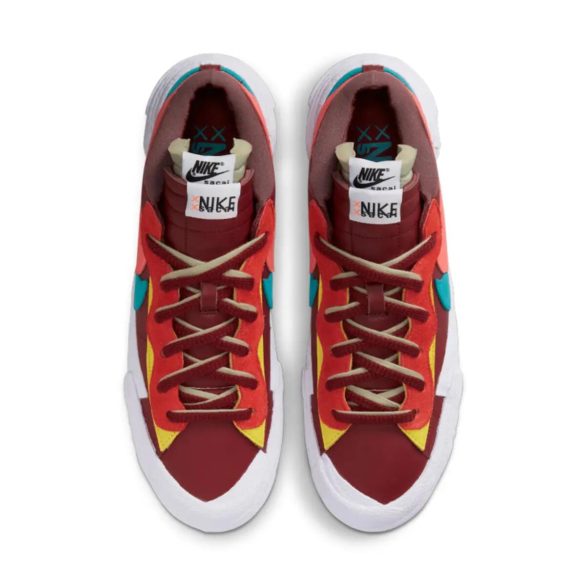 Sacai Blazer Low Kaws Red Blue 5/6