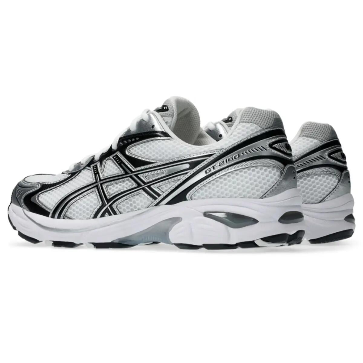 Chaussures de course unisexe ASICS GT-2160 Blanc / Noir / Argenté 5/6