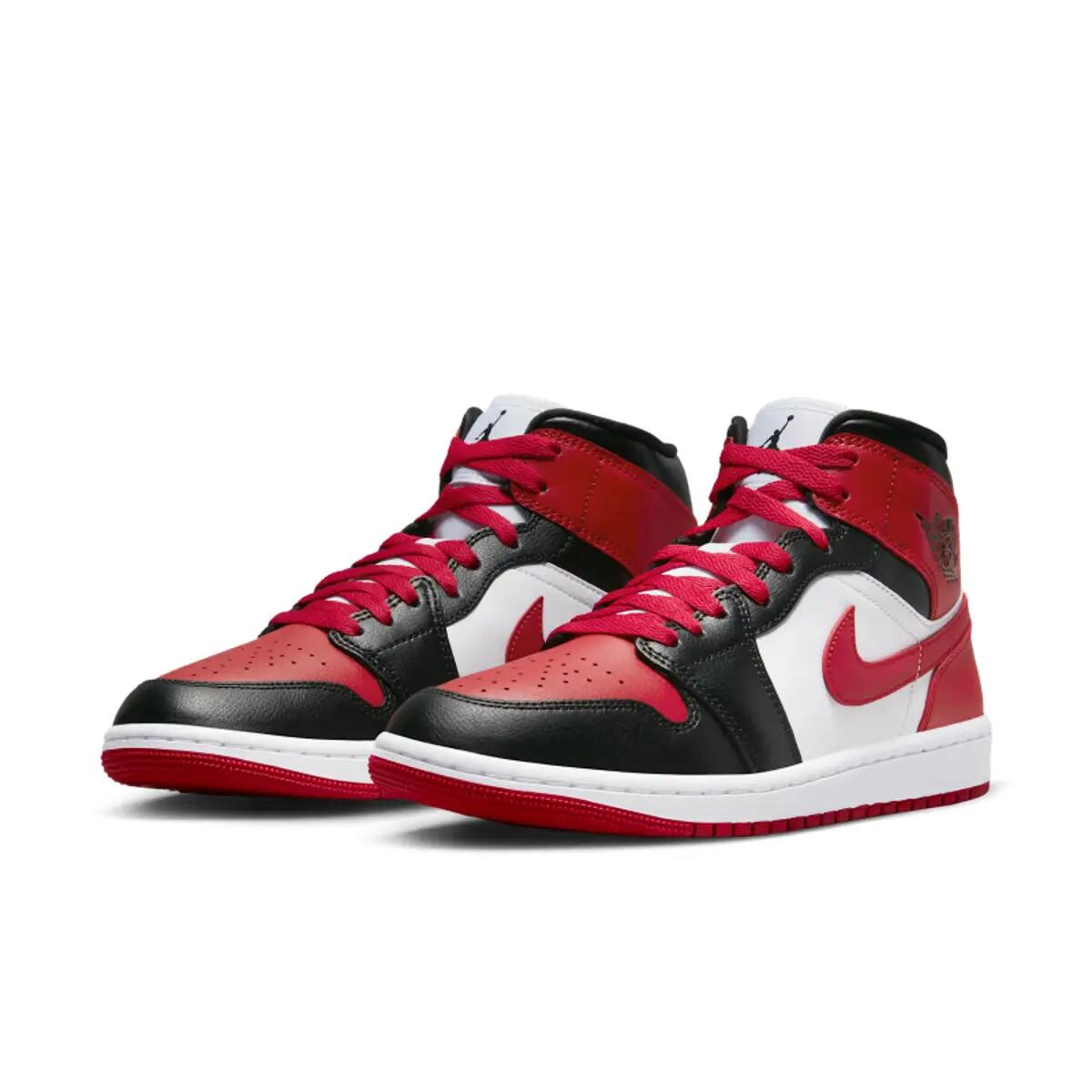 Zapatillas  1 Mid White Bred Toe 5/6