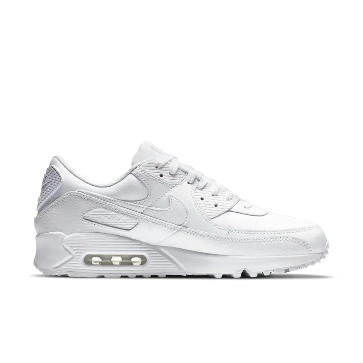 Nike Air Max 90 Leather Triple White 5/6