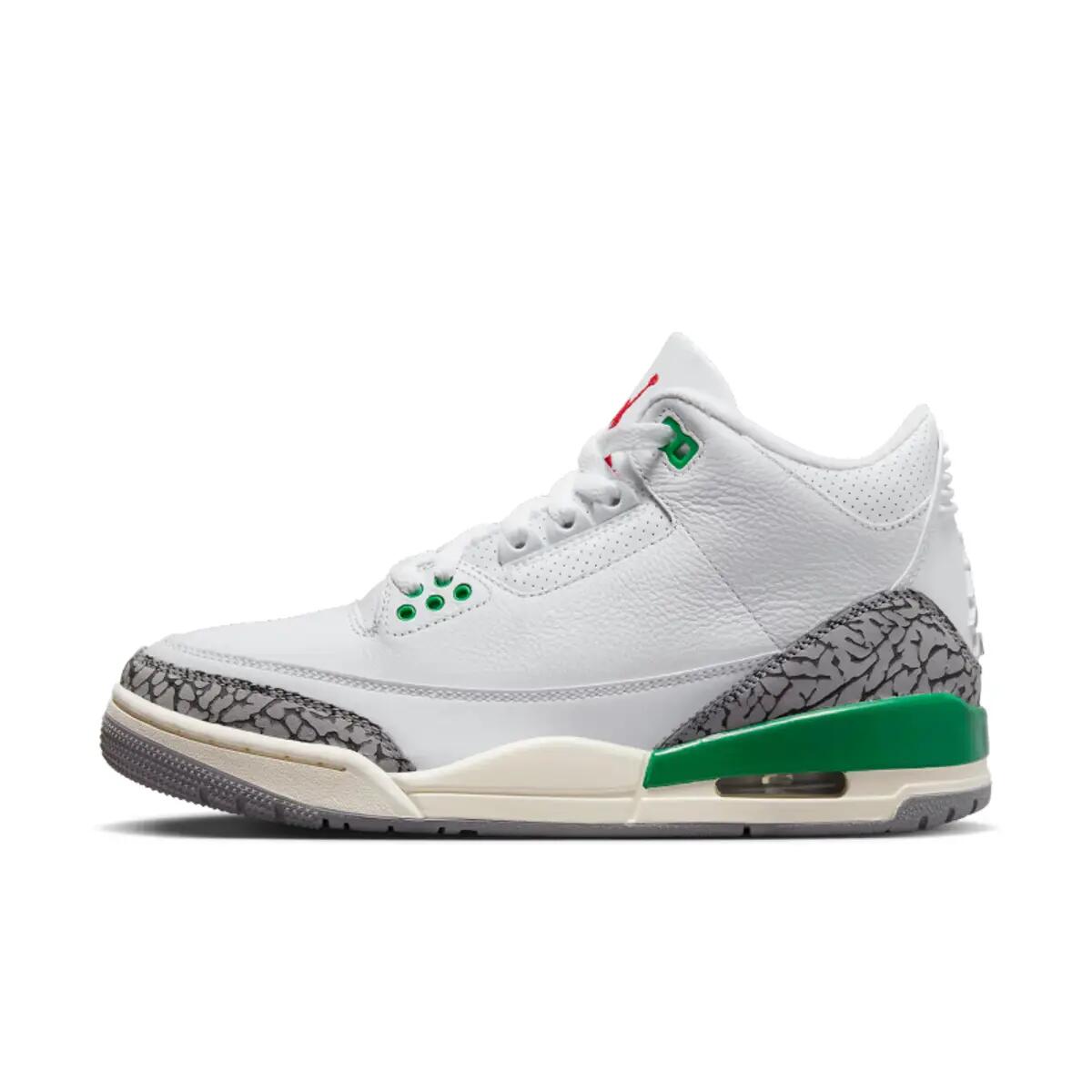 Jordan 3 Retro Lucky Green (Women's) 2/6