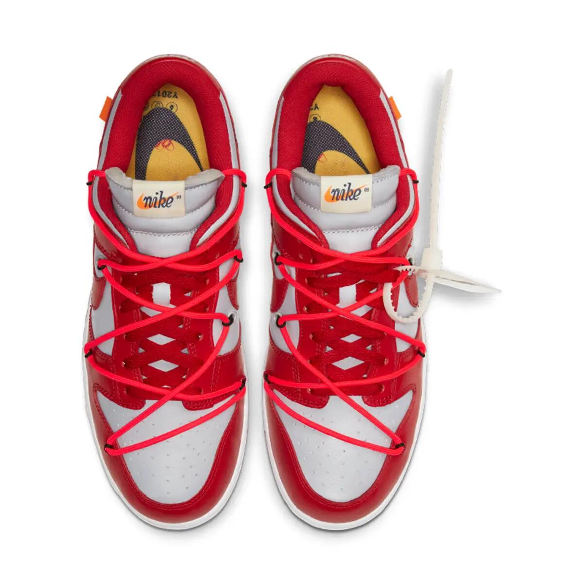 Schuhe Nike Off-White Dunk Low University Red 5/6