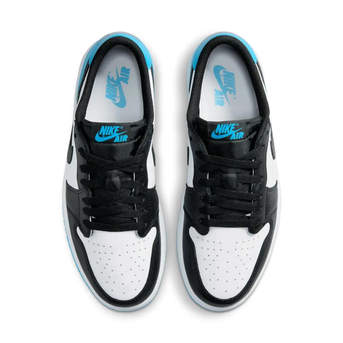 Jordan 1 Retro Low OG Black Dark Powder Blue (Women's) 5/6