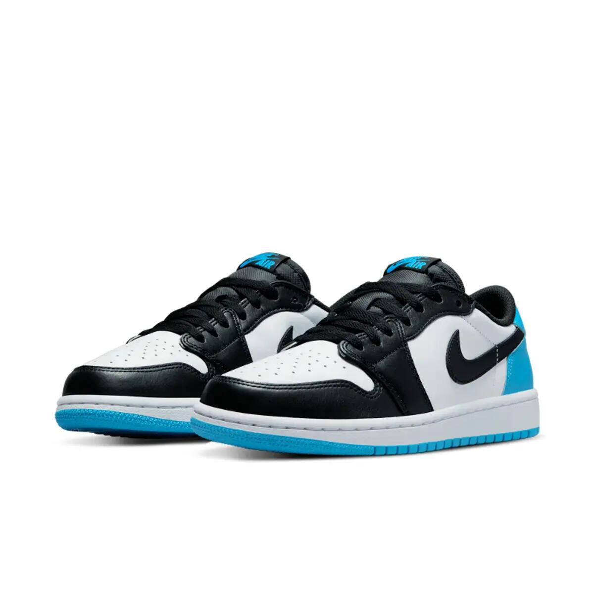 Jordan 1 Retro Low OG Black Dark Powder Blue (Women's) 4/6
