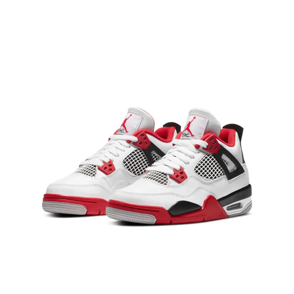 Jordan 4 Retro Fire Red (2020) (GS) 4/6
