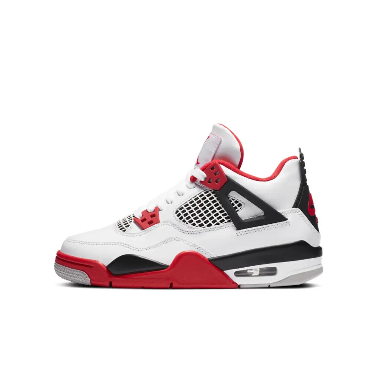 Jordan 4 Retro Fire Red (2020) (GS) 2/6