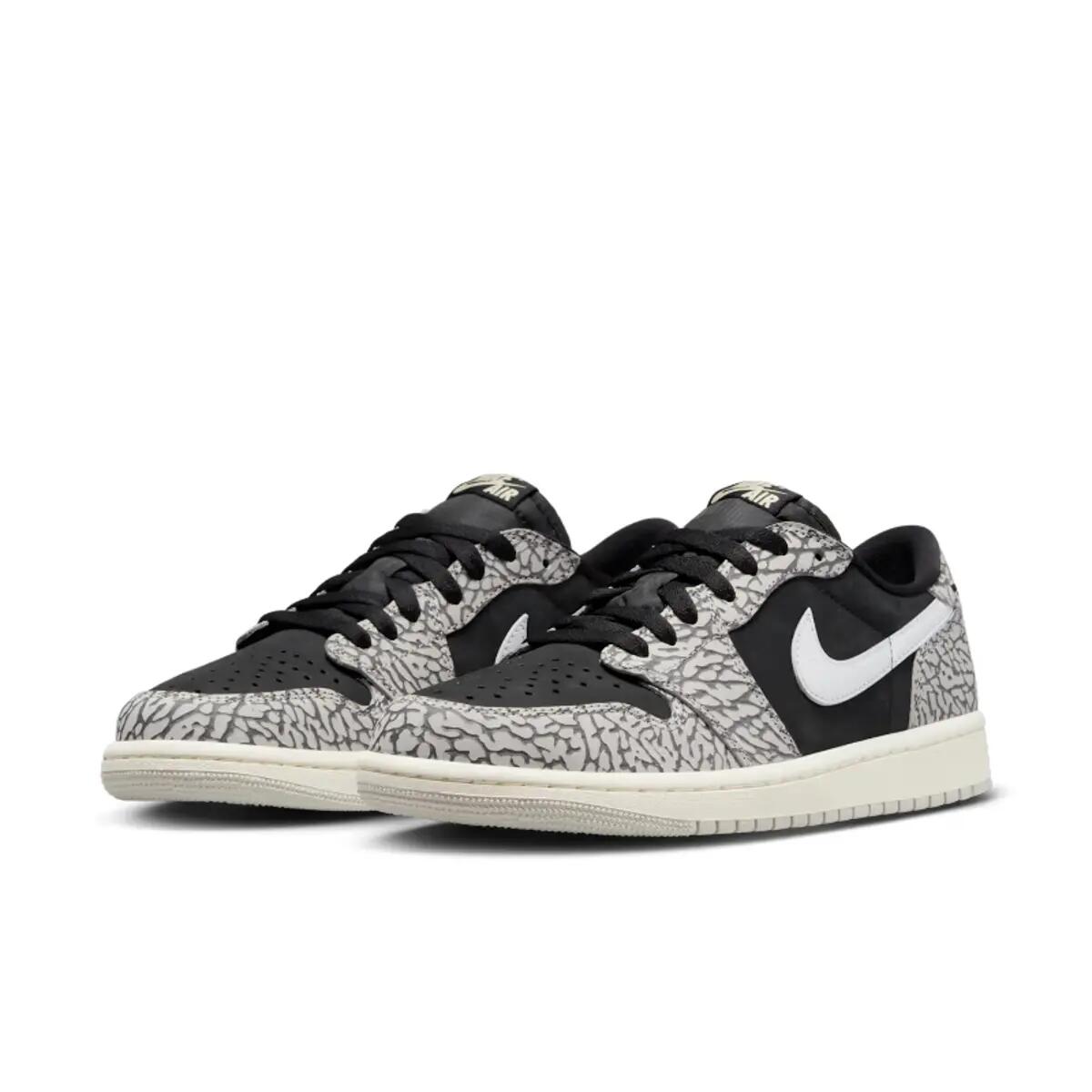 Schuhe  1 Retro Low OG Black Cement 5/6
