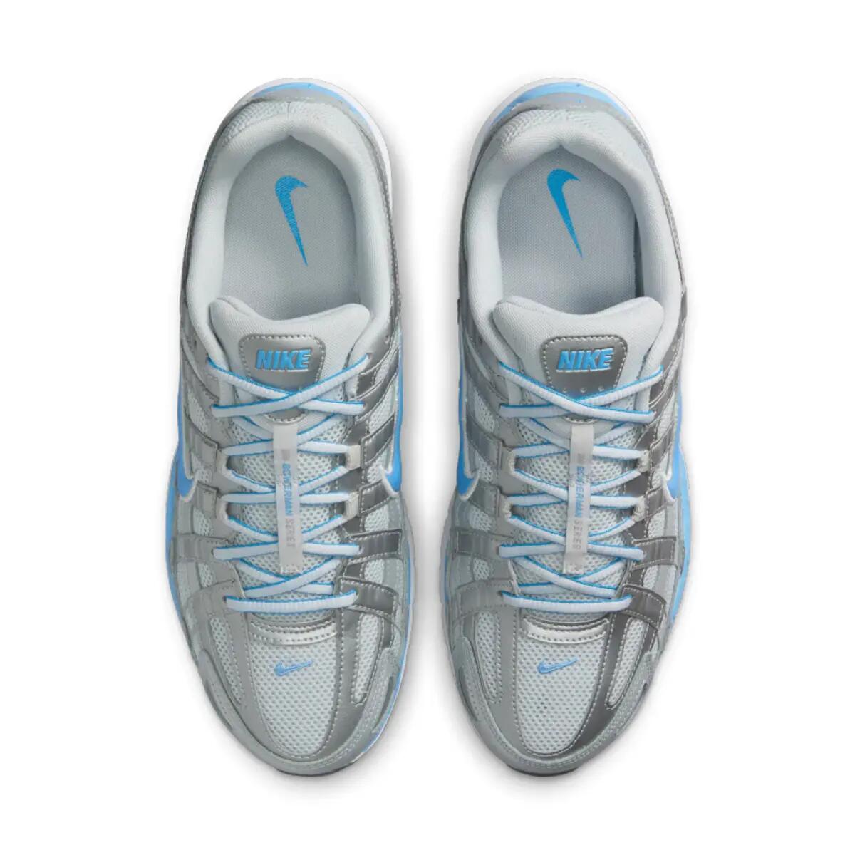 Nike P-6000 Metallic Platinum Pure Platinum Metallic Silver University Blue 5/6