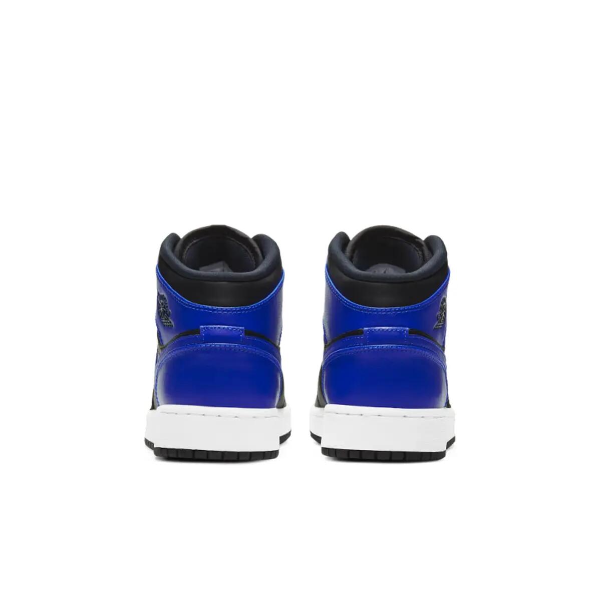 Zapatillas  1 Mid Black Royal Tumbled Leather 6/6