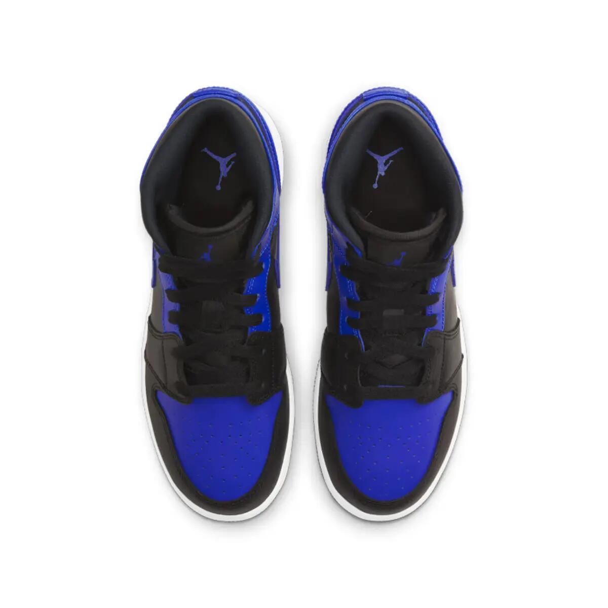 Zapatillas  1 Mid Black Royal Tumbled Leather 5/6