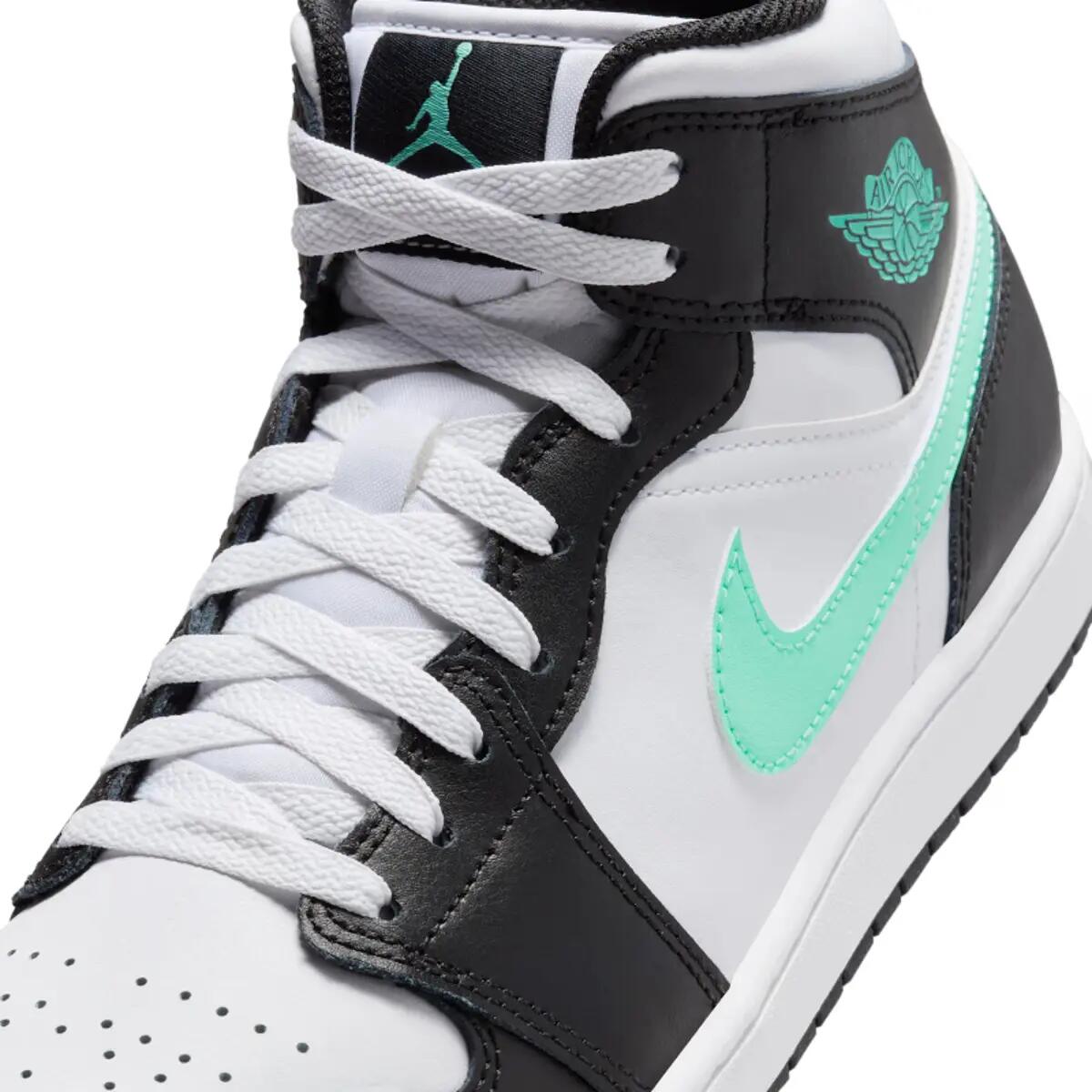 Zapatillas  1 Mid Green Glow 6/6
