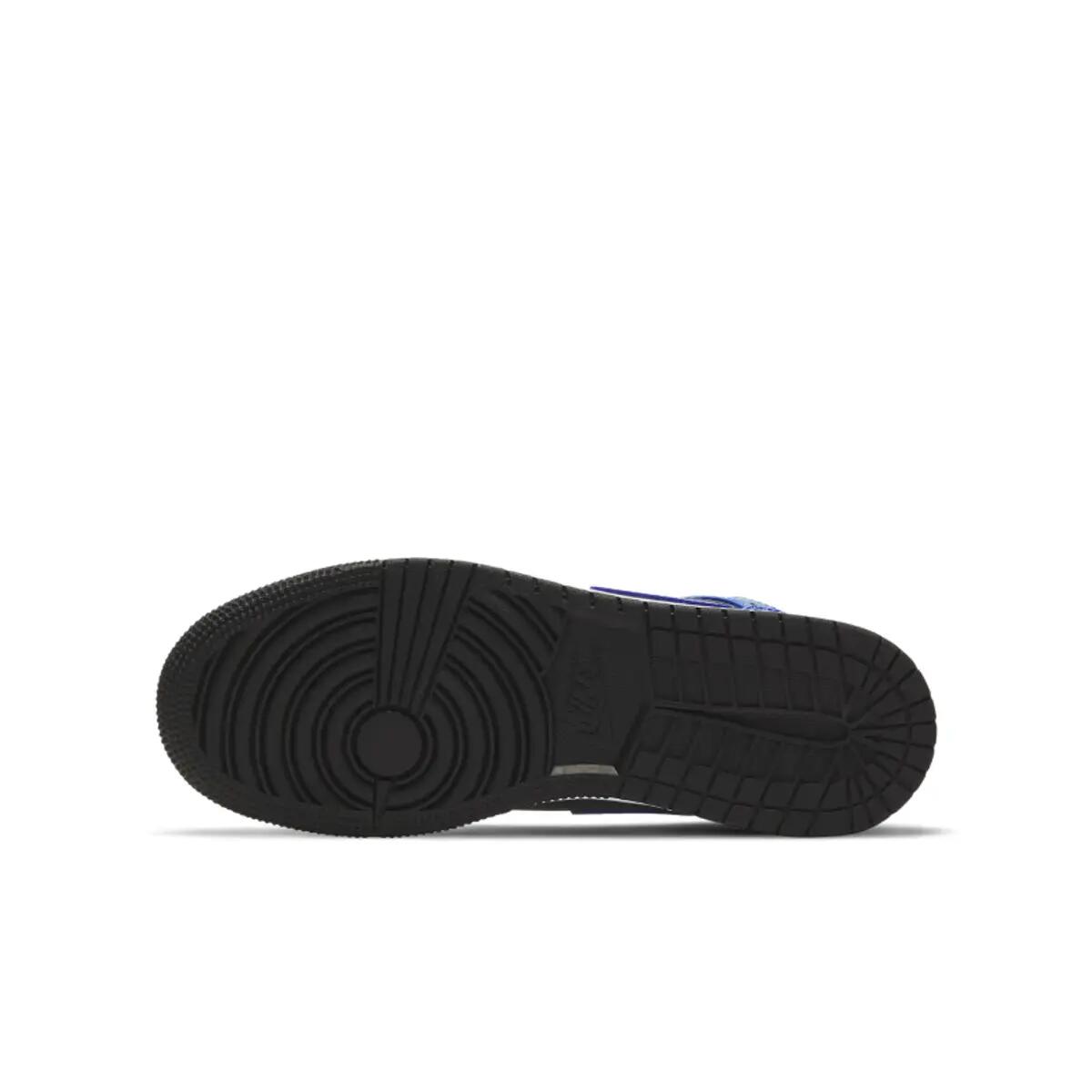 Zapatillas  1 Mid Black Royal Tumbled Leather 3/6