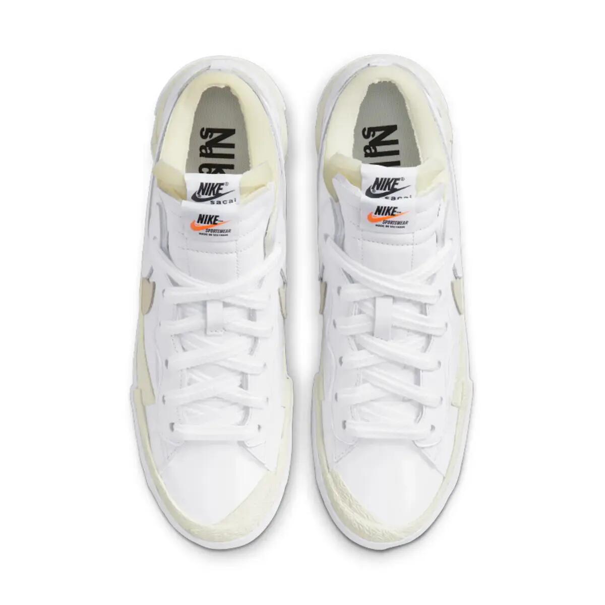 Nike Blazer Low Sacai White Patent Leather 5/6