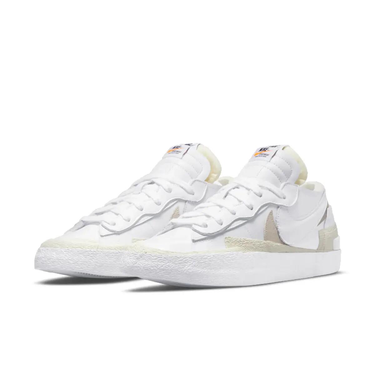 Nike Blazer Low Sacai White Patent Leather 4/6