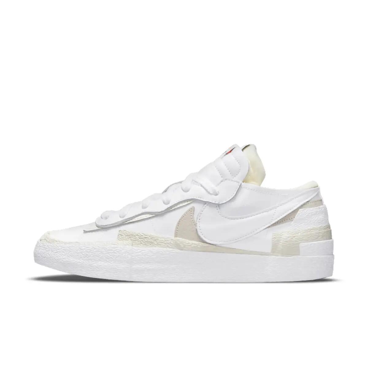 Nike Blazer Low Sacai White Patent Leather 3/6