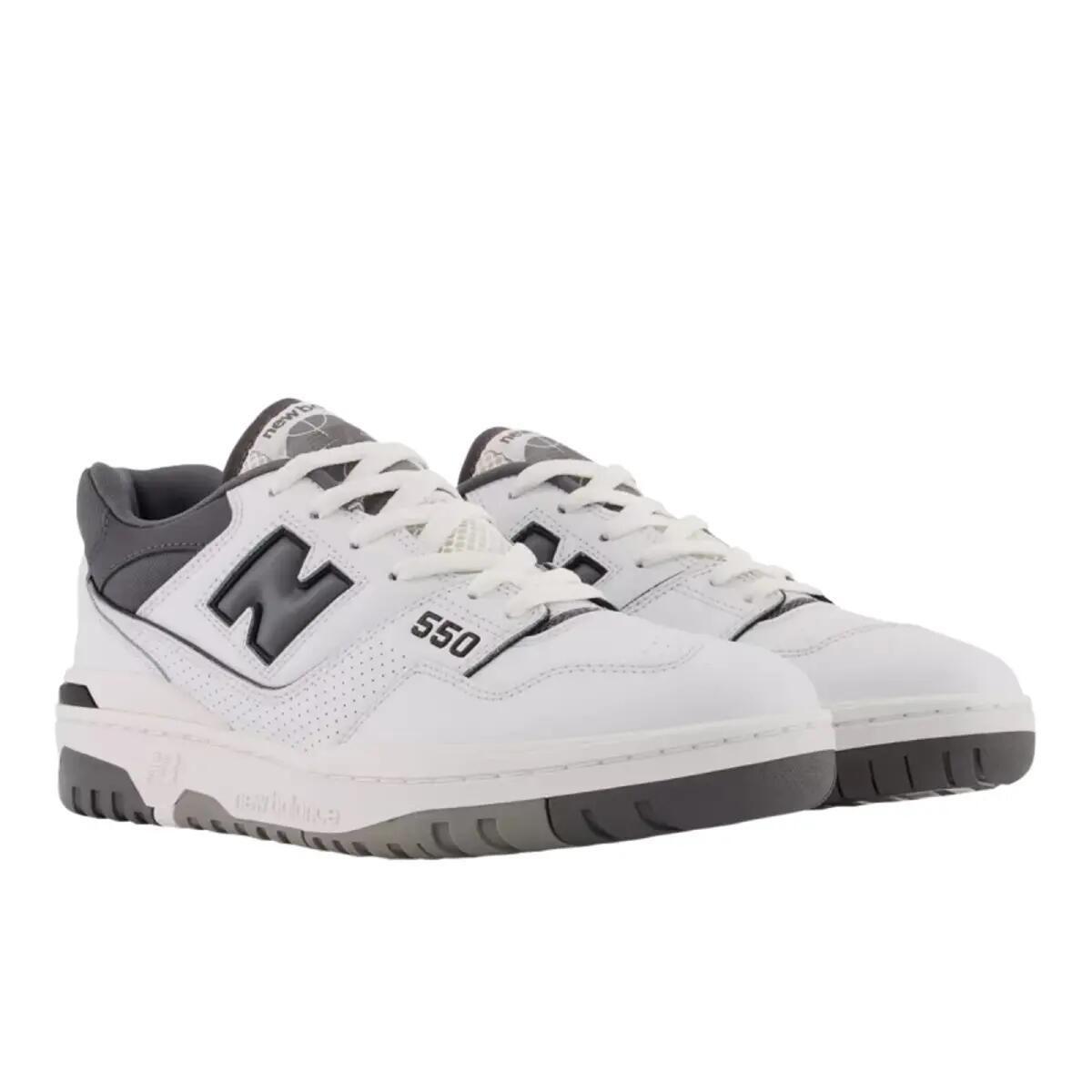 New Balance 550 White Grey Dark Grey 2/5