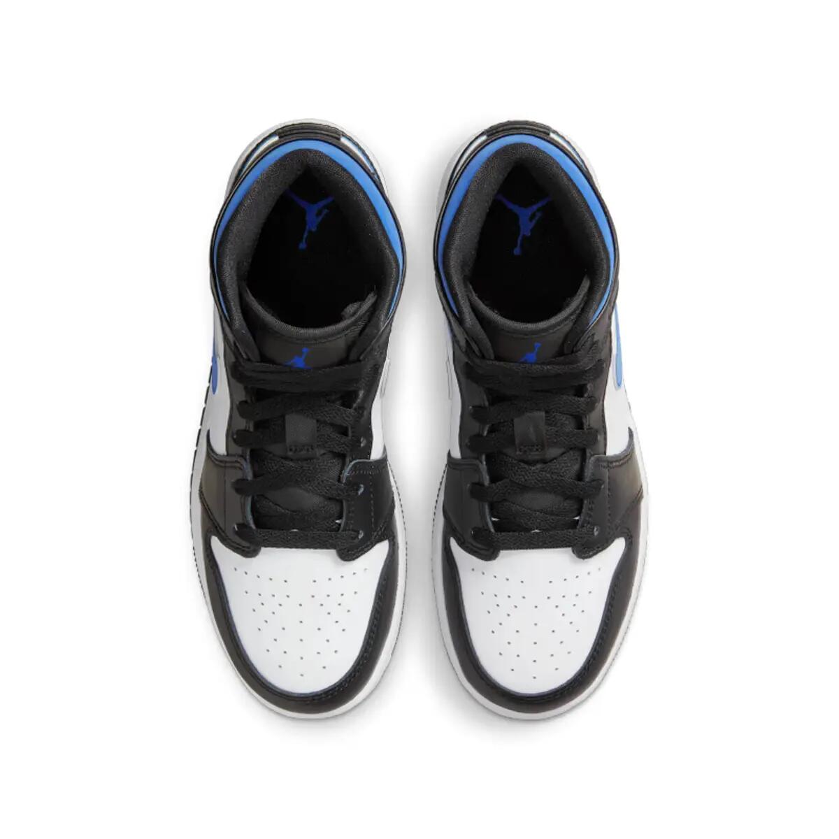Zapatillas  1 Mid White Black Royal 5/6