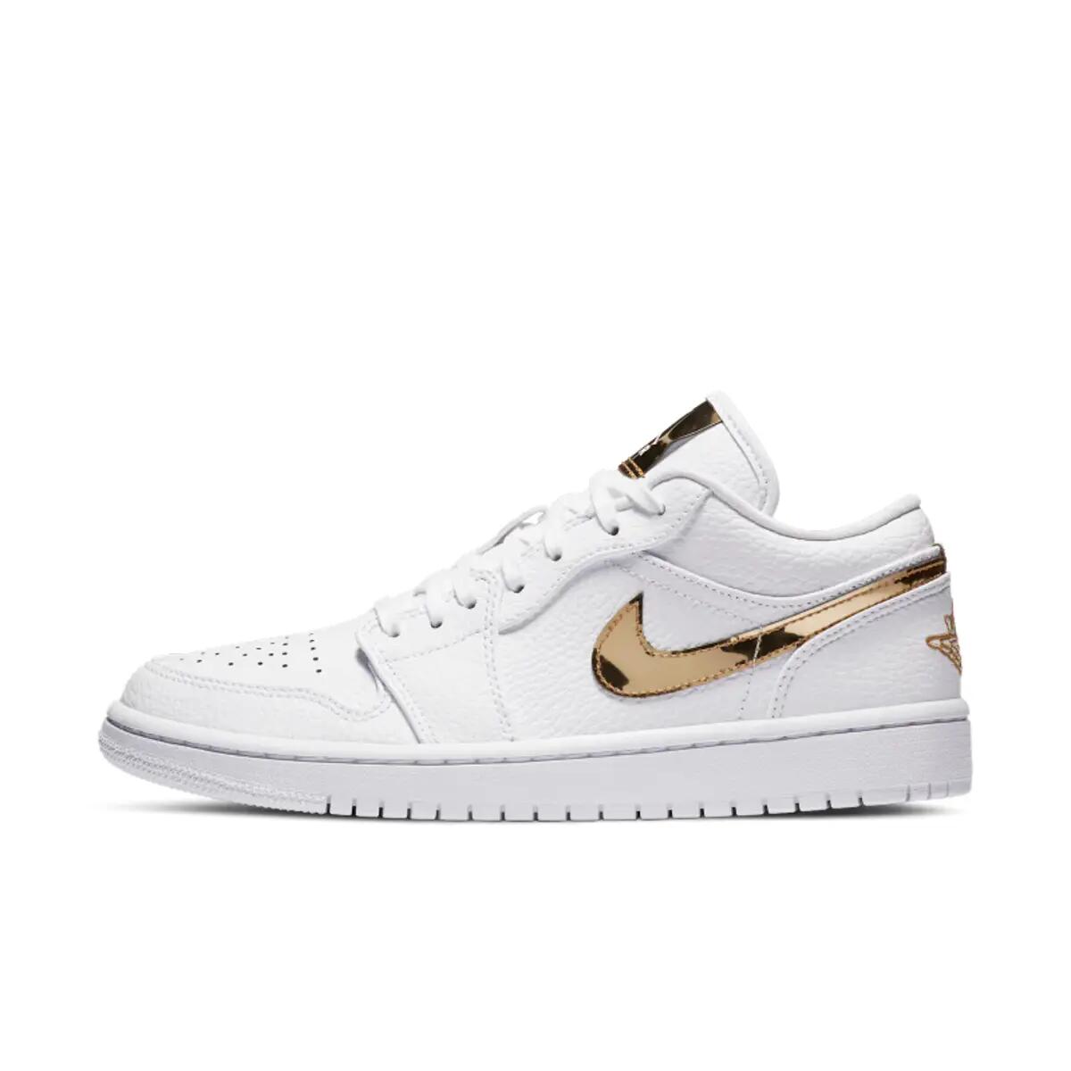 Buty Nike Air Jordan 1 Low SE Biały Metaliczny Złoty 2/6