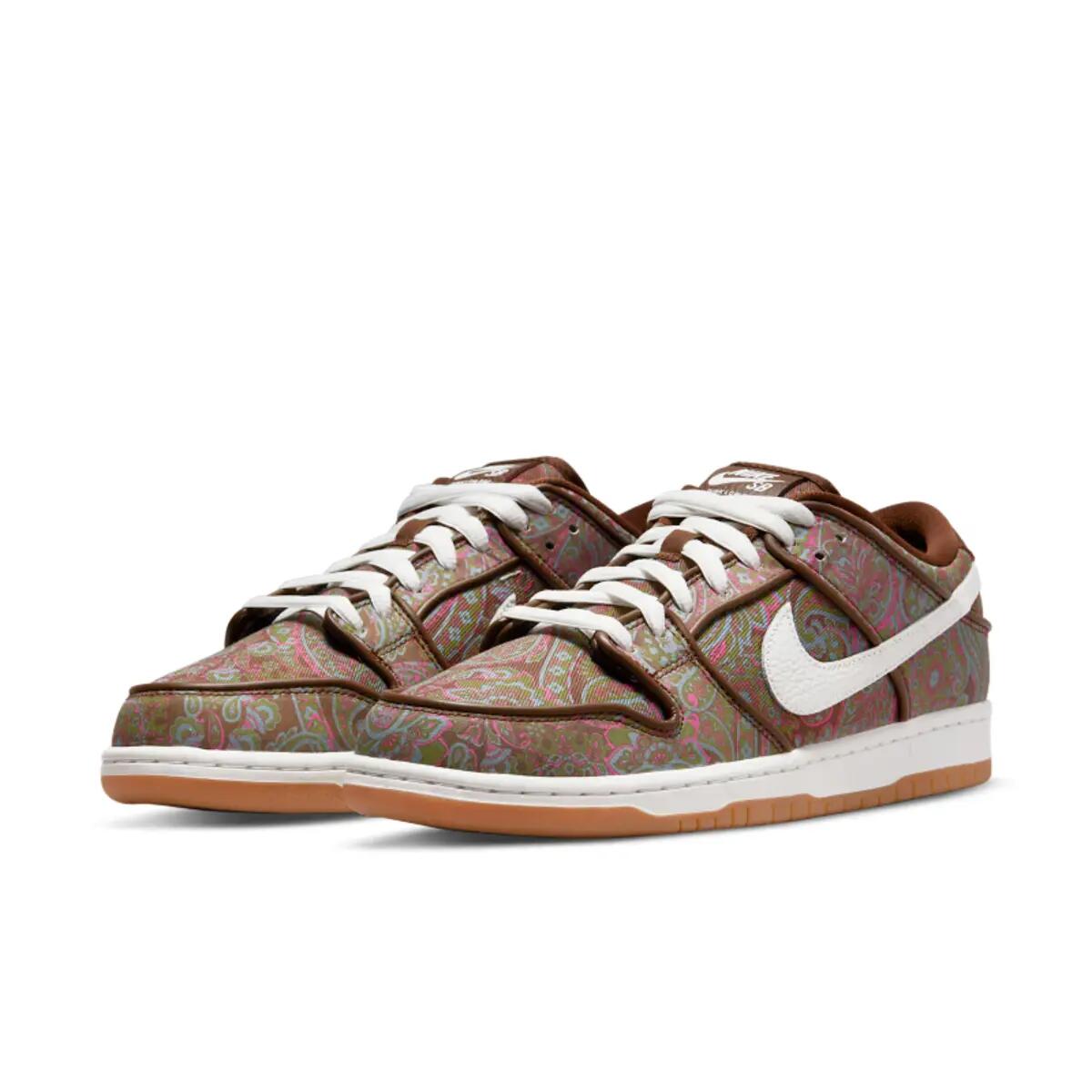 SB Dunk Low Pro Paisley Brown 4/6