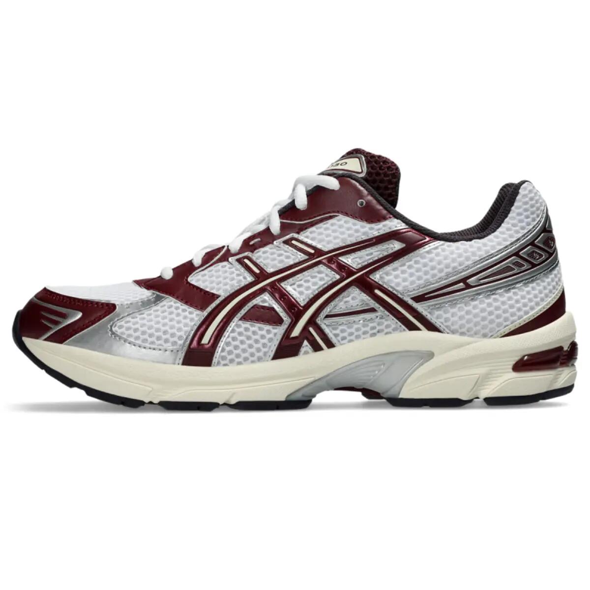 ASICS Gel-1130 White Maroon Banner 3/6