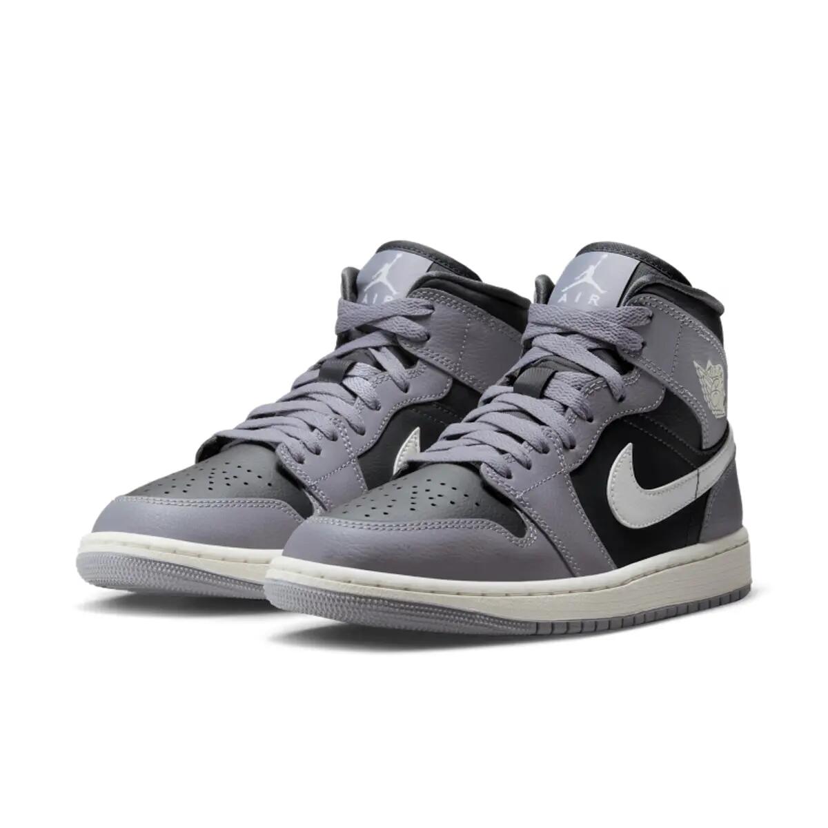 Jordan 1 Mid Cement Grey (Women's) 5/6