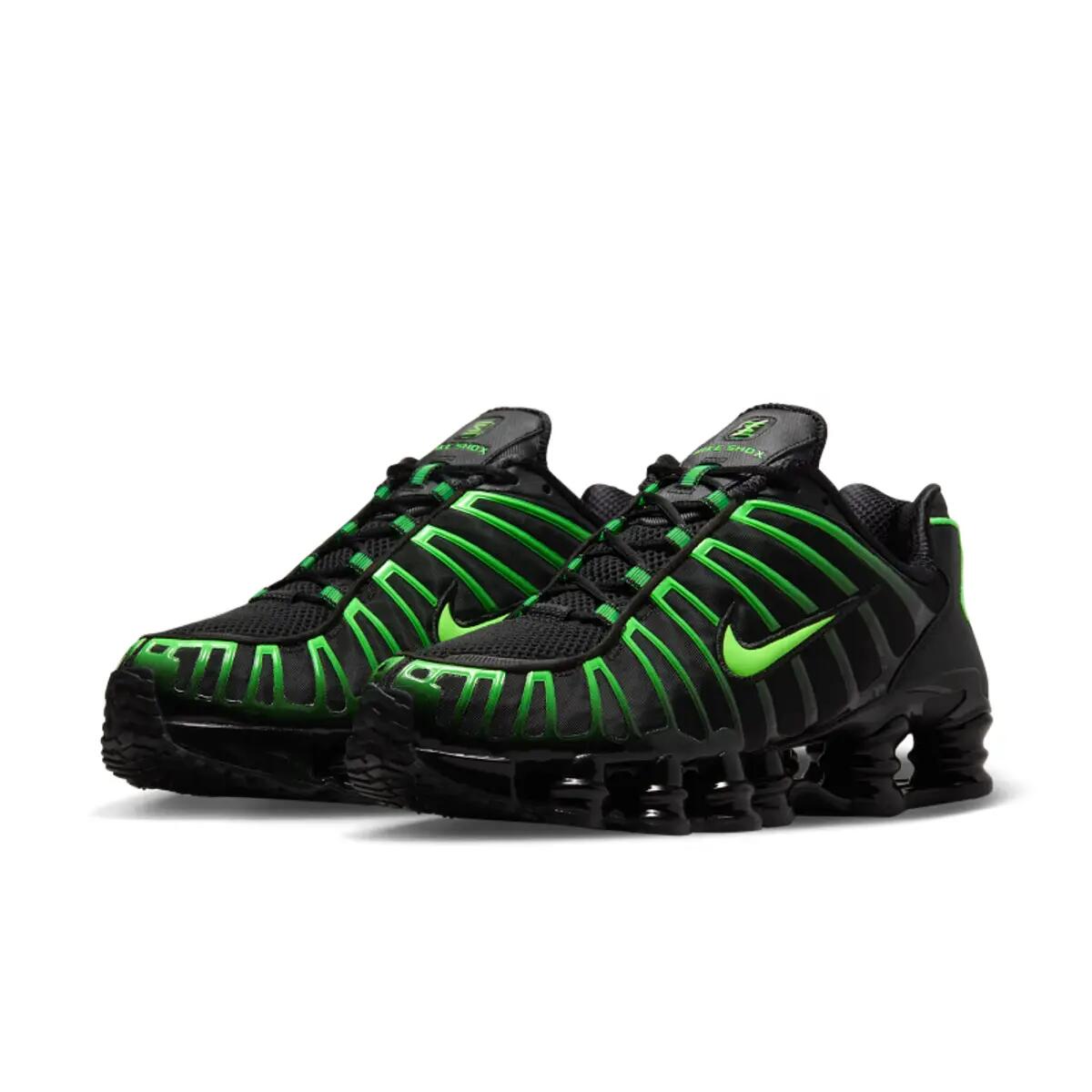Nike Shox Tl Black Green Strike 5/6
