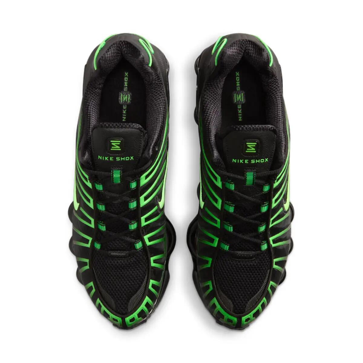 Nike Shox Tl Black Green Strike 4/6
