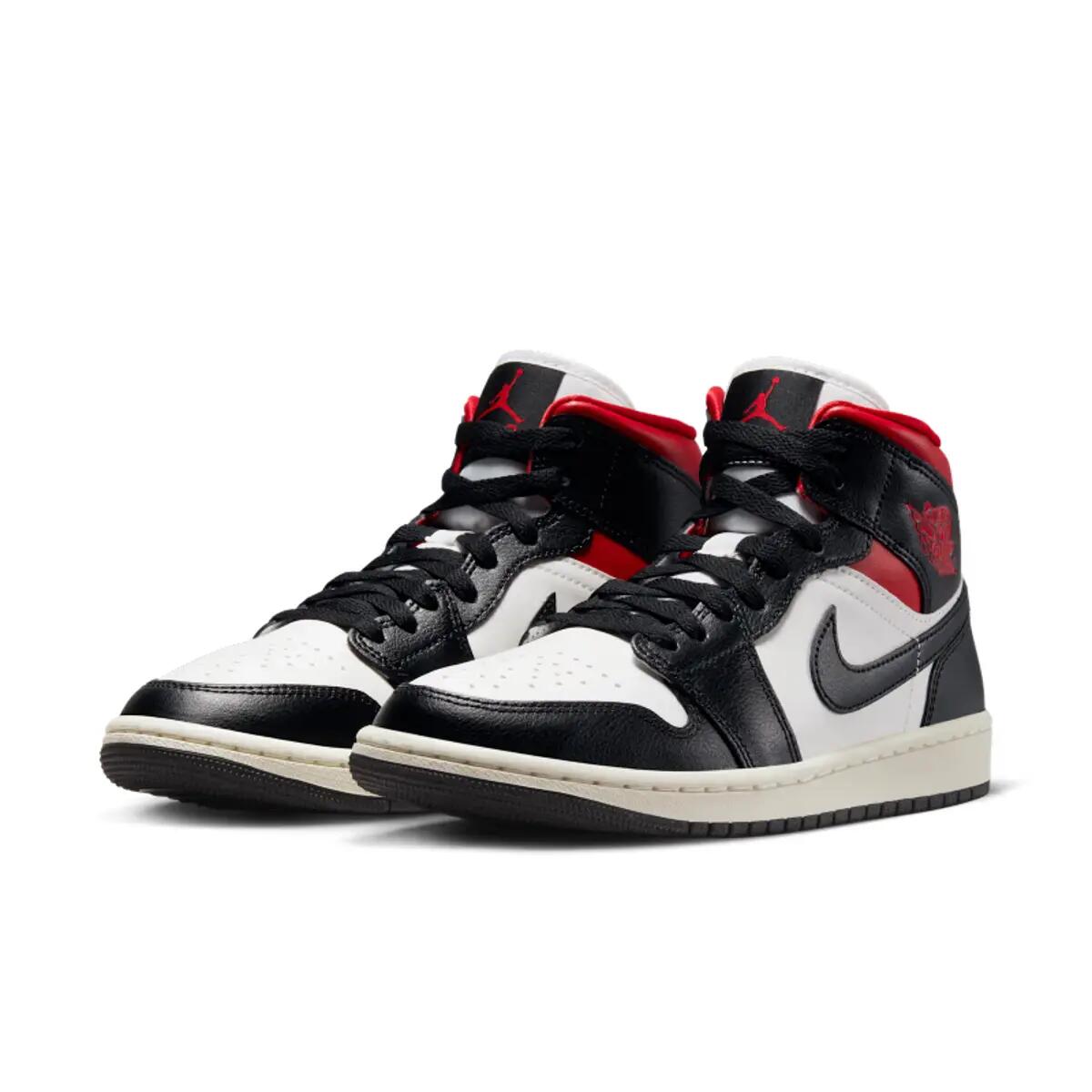 Zapatillas  1 Mid Black Gym Red 5/6