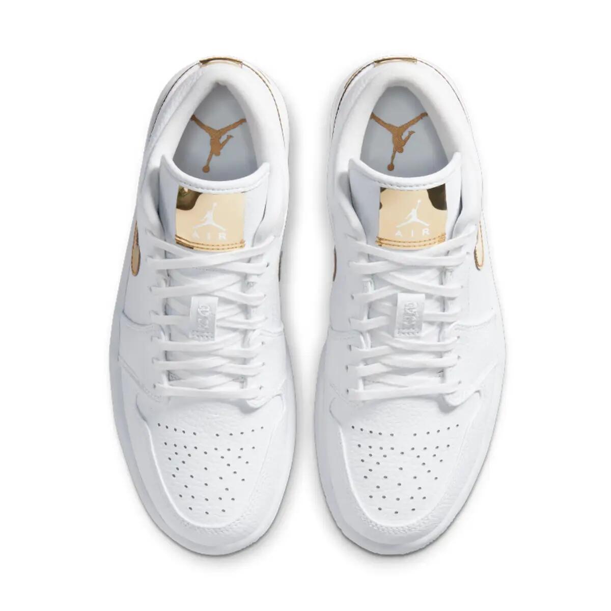Buty Nike Air Jordan 1 Low SE Biały Metaliczny Złoty 5/6