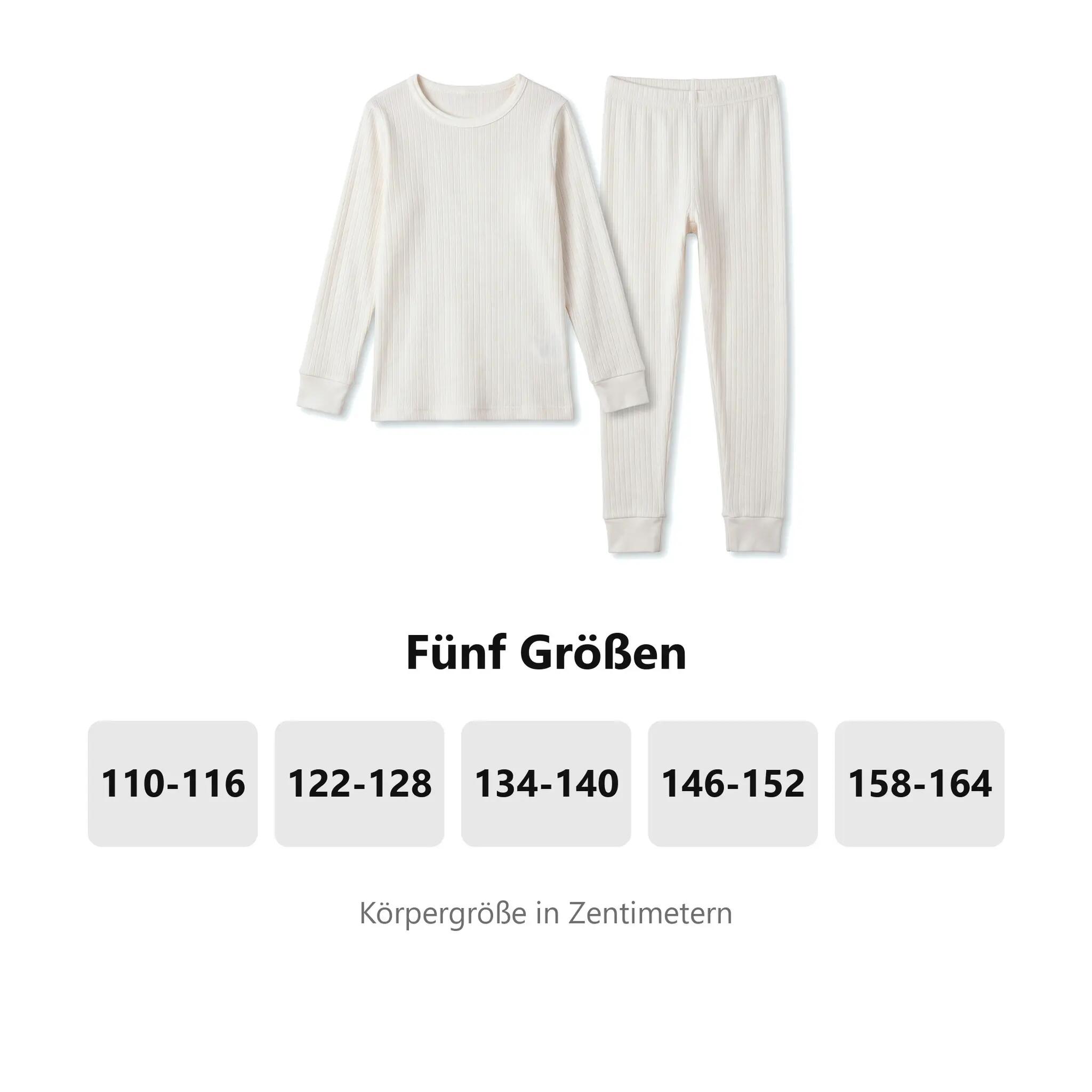 Kinder Funktionswäsche Set Jungen Mädchen Unterhemd Unterhose Feinripp warm 9/9