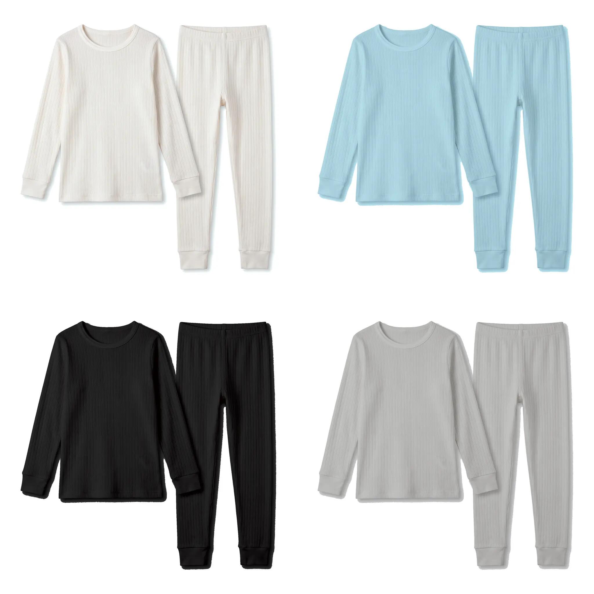 Kinder Funktionswäsche Set Jungen Mädchen Unterhemd Unterhose Feinripp warm 8/9