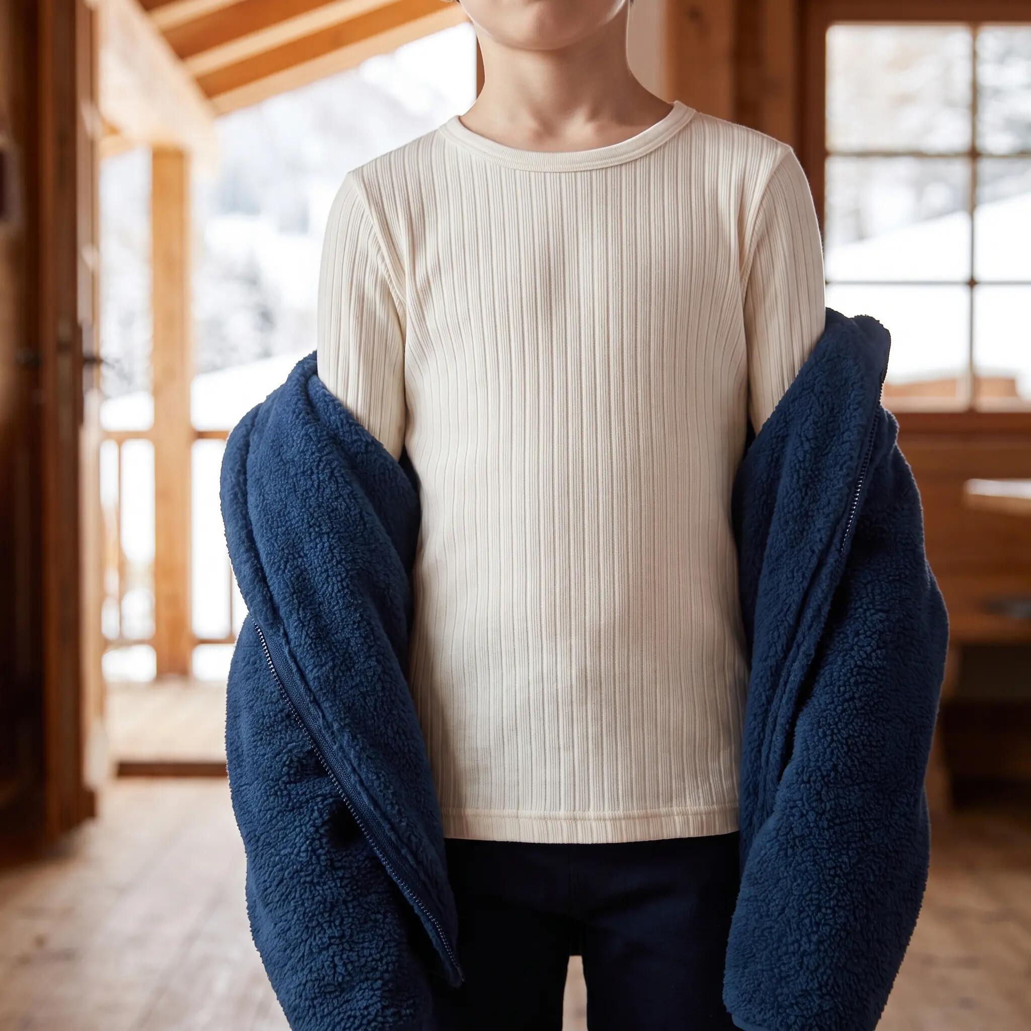 Kinder Funktionswäsche Set Jungen Mädchen Unterhemd Unterhose Feinripp warm 7/9