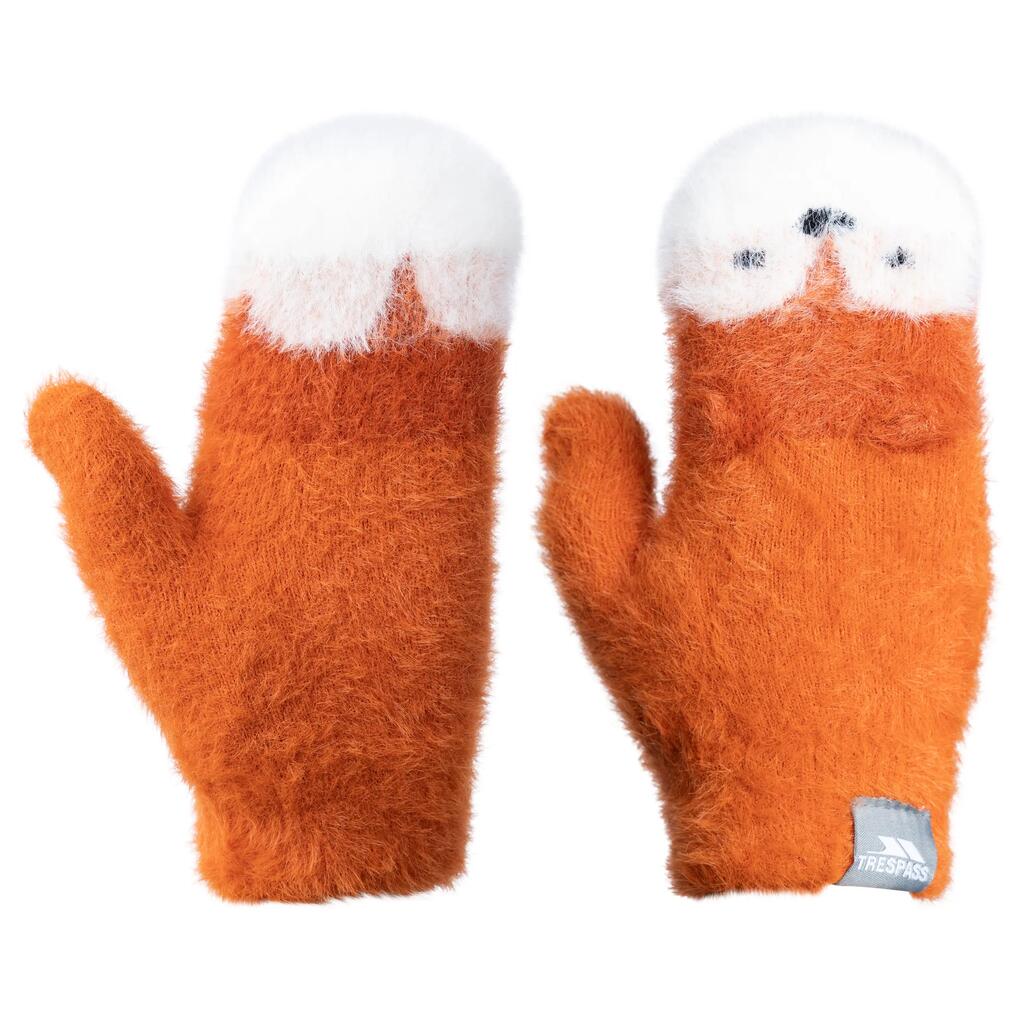 Unisex Kids Fitted Cuff Short Fur Pile Lining Gloves - Hillside