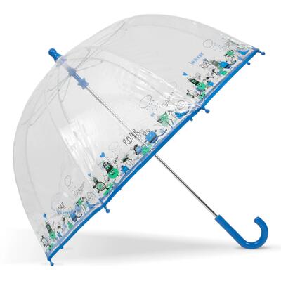 Ombrello/Cosmonauta in PVC trasparente per bambini