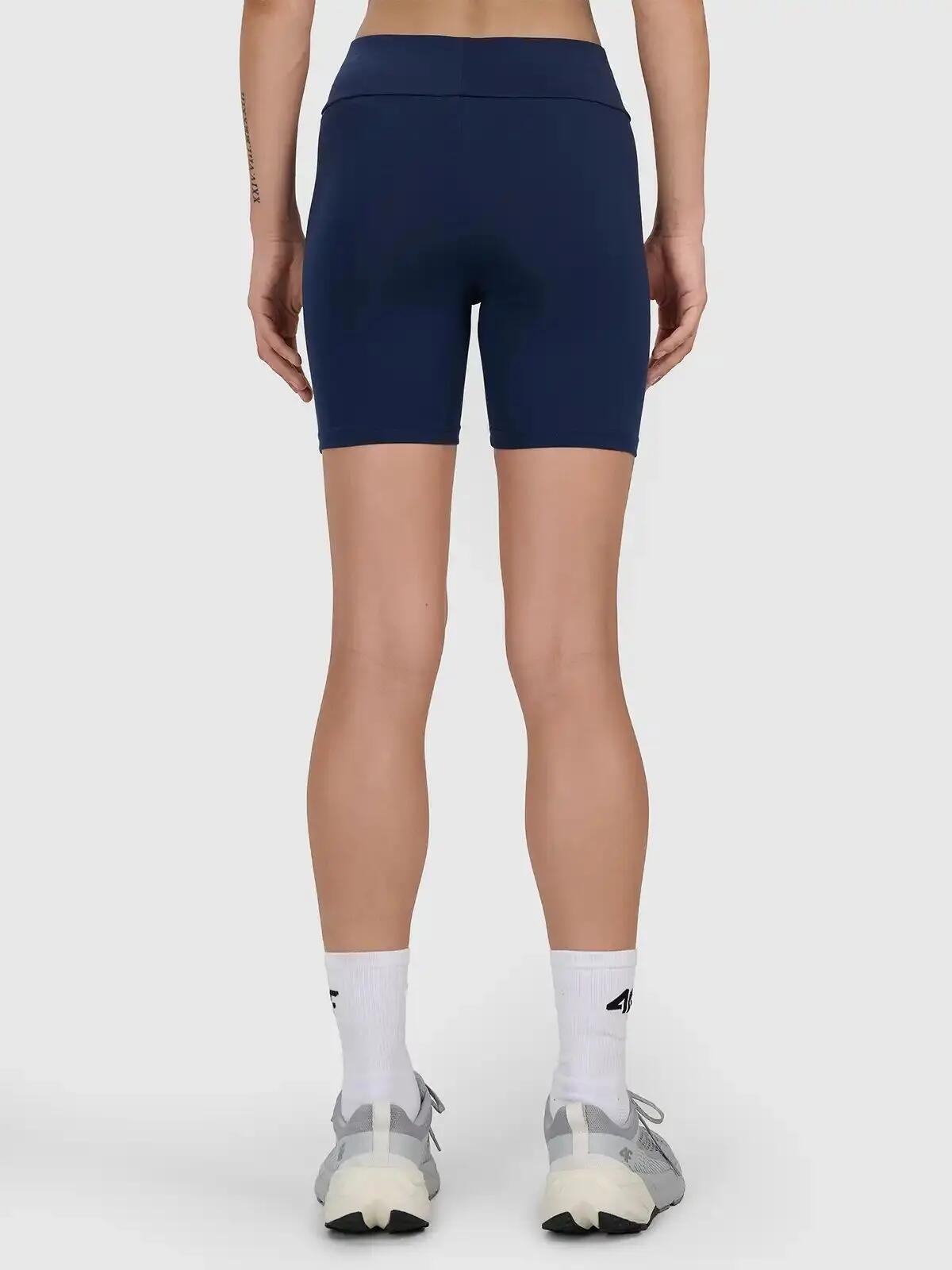 KOLARKI DAMSKIE 4F LEGGINSY KRÓTKIE SPODENKI KRÓTKIE KOLOR NIEBIESKI 4/6