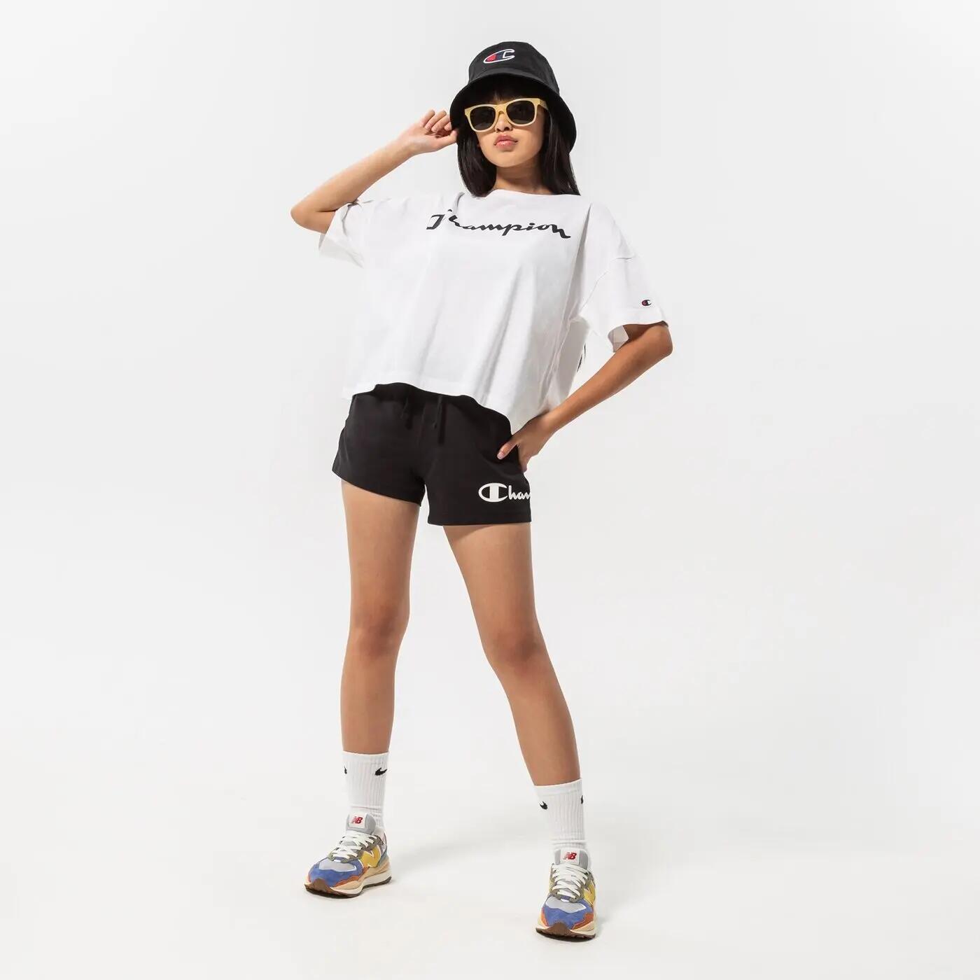 SPODENKI DAMSKIE SPORTOWE CHAMPION-SZORTY SHORTS   KRÓTKIE KOLOR CZARNY 4/6