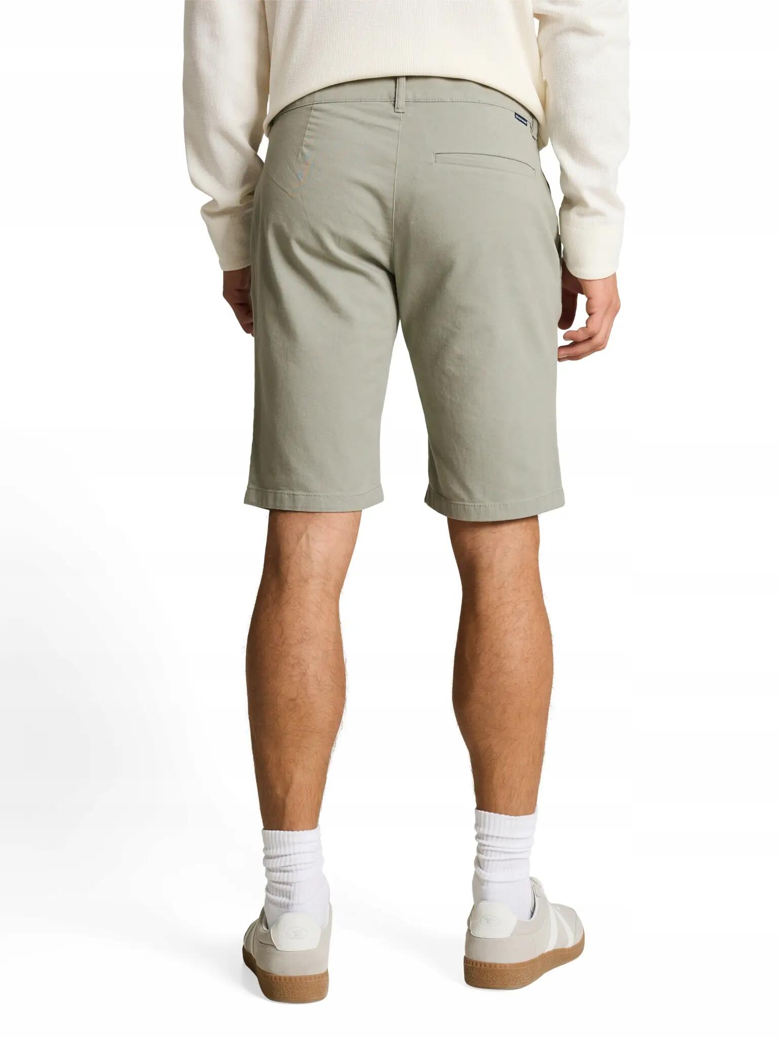 SPODENKI MĘSKIE KRÓTKIE BERMUDY TOM TAILOR SLIM CHINO OLIWKOWE 3/7