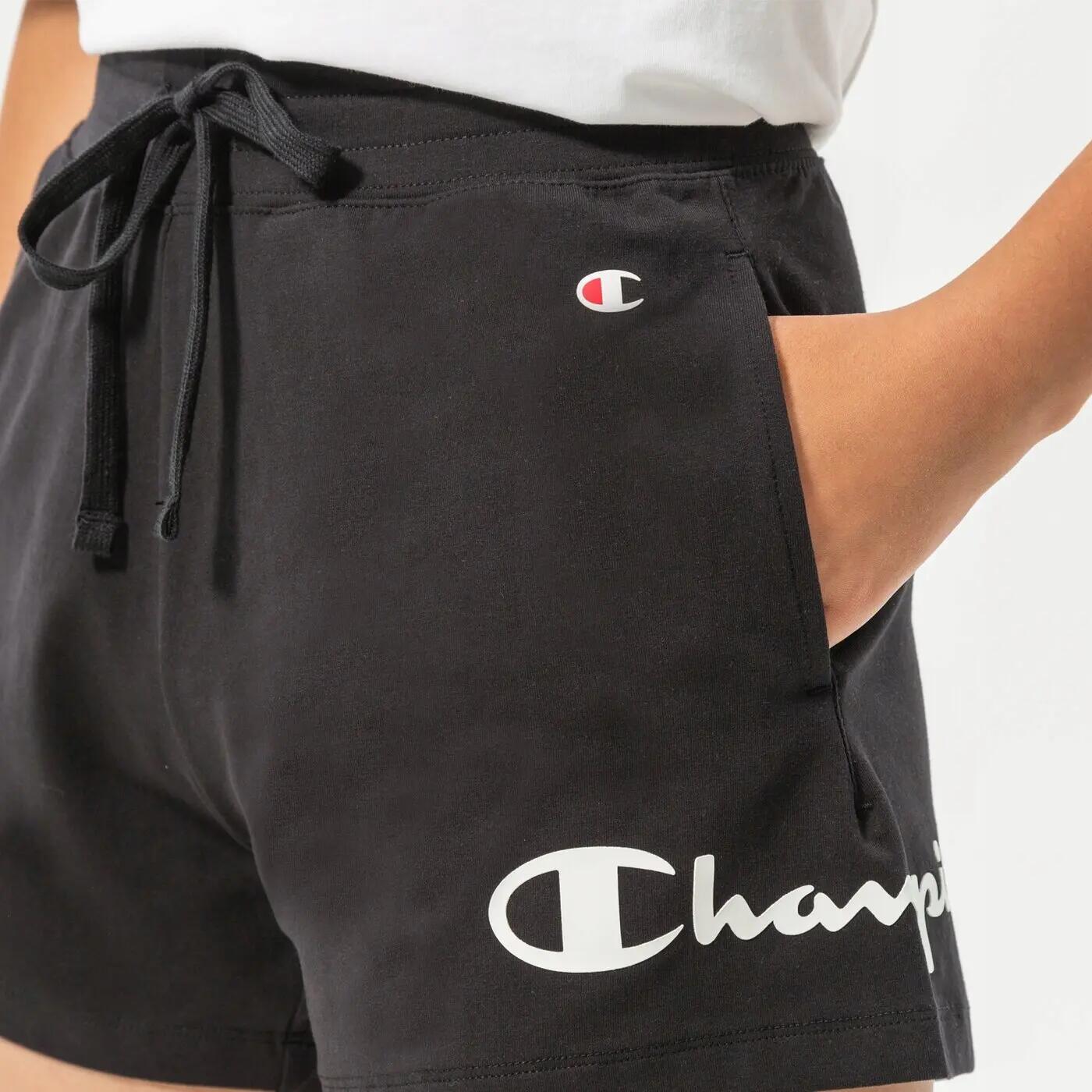 SPODENKI DAMSKIE SPORTOWE CHAMPION-SZORTY SHORTS   KRÓTKIE KOLOR CZARNY 3/6