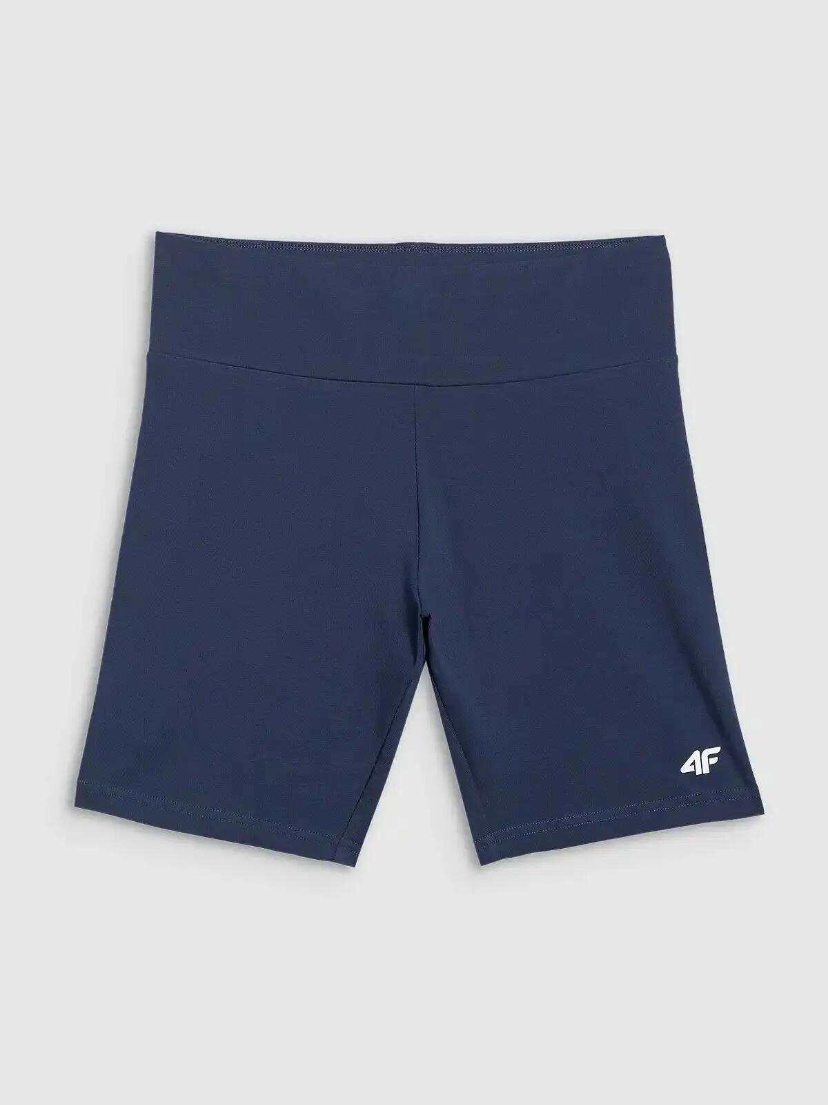 KOLARKI DAMSKIE 4F LEGGINSY KRÓTKIE SPODENKI KRÓTKIE KOLOR NIEBIESKI 2/6