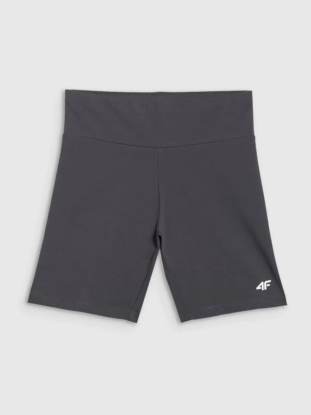 KOLARKI DAMSKIE 4F LEGGINSY KRÓTKIE SPODENKI NA LATO  F031  KRÓTKIE KOLOR SZARY 2/6